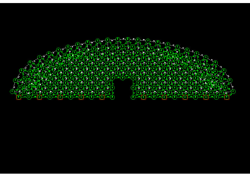 荥阳锡林浩特91跨，1000米长干煤棚网架设计